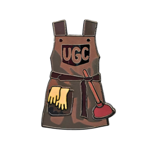 UGC Urine Good Company Apron Urinetown Pin